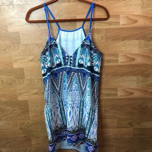 Jealous Tomato Small Spaghetti Strap B-Neck Mini Dress